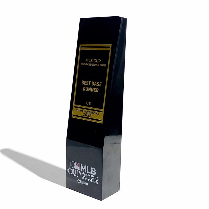 Premium Black Crystal Business Award Trophy